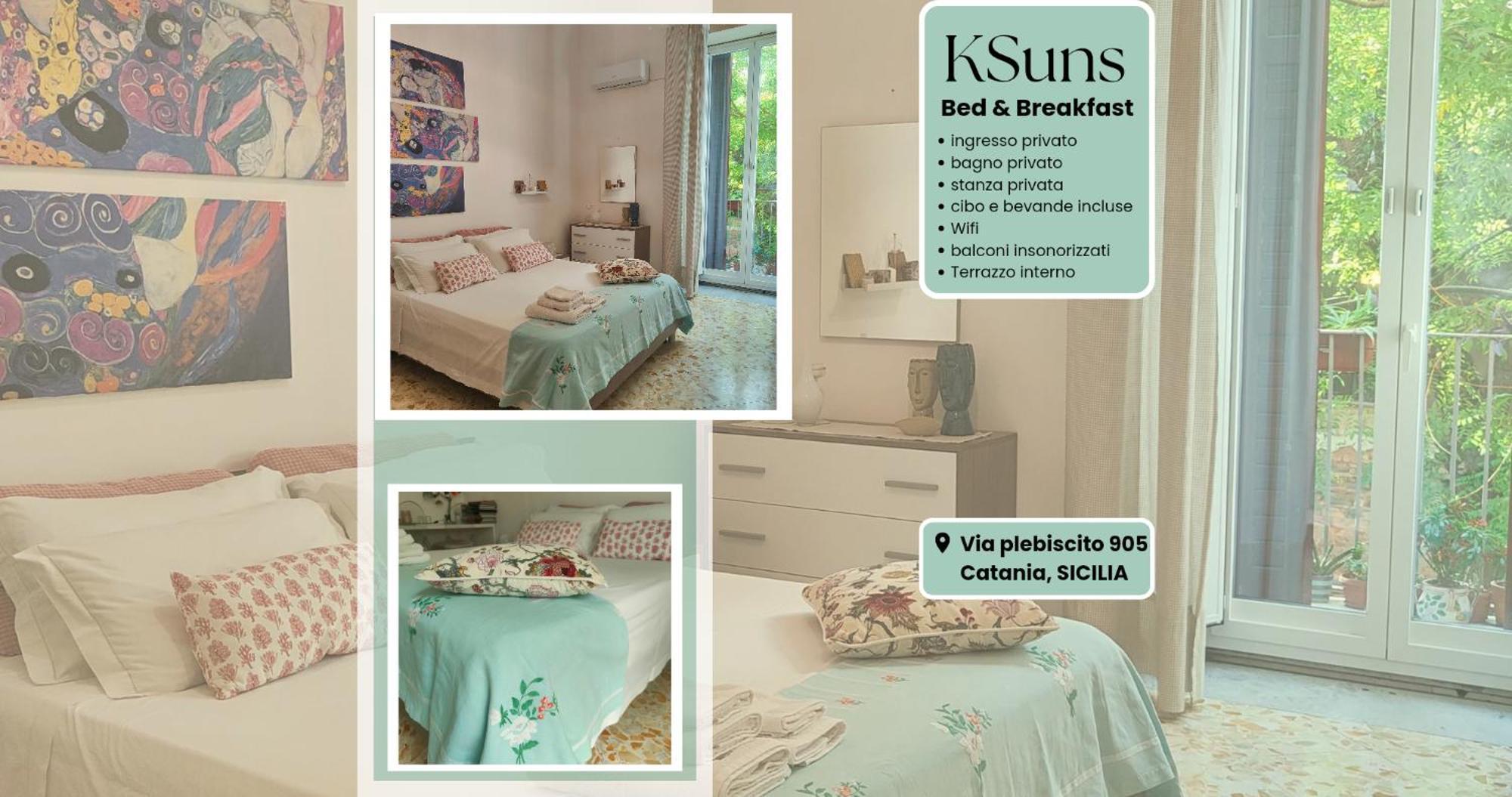 Ksuns Bed & Breakfast Catania Bagian luar foto
